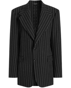 Dolce & Gabbana Sicilia Single-Breasted Blazer - Black