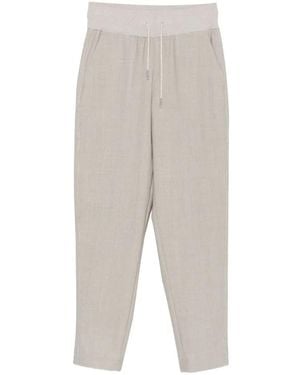 Panicale Tapered-Hose Mit Kordelzug - Weiß