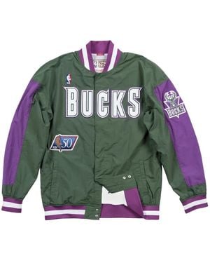 Mitchell & Ness "Nba Milwaukee Bucks 96-97" Basketball Warm-Up Jacket - Green