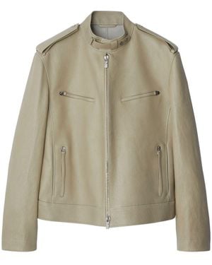 Burberry Leather Jacket - Green