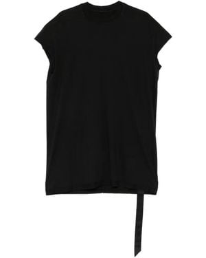 Rick Owens Ribbed-Collar Sleeveless T-Shirt - Black