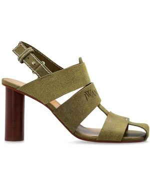 JW Anderson 95Mm Suede Fisherman Sandals - Metallic