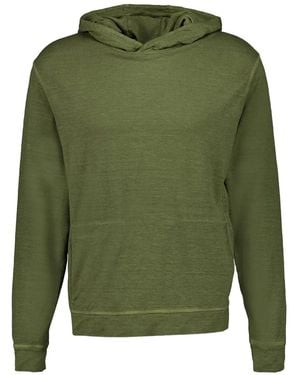 120% Lino Hoodie Aus Leinengemisch - Grün