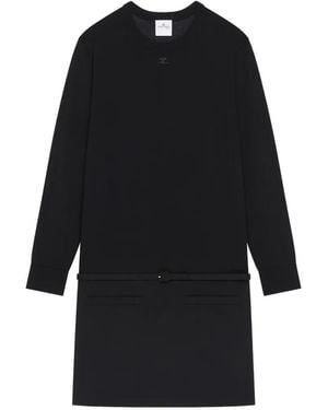 Courreges Belted Mini Dress - Black