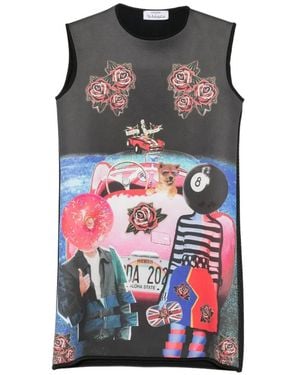 The Artistylist Graphic-Print Sleeveless Dress - Black