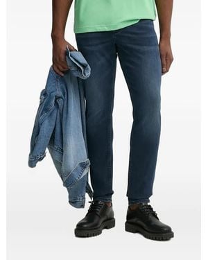 Joop! Belt-Loops Back-Patch Jeans - Blue