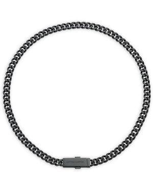 Aston Martin Knurled Gourmette Necklace - Metallic