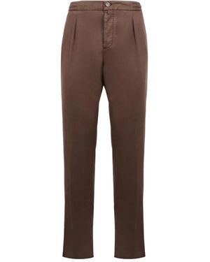 Kiton Straight-Leg Pants - Brown