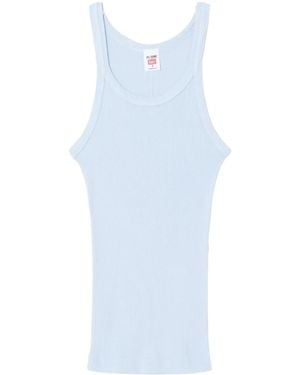 RE/DONE Ribbed Tank Top - Blue