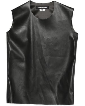 Junya Watanabe Scalloped Sleeveless Top - Black