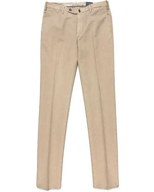Incotex Royal Batavia Brushed Cotton Trousers - Natural