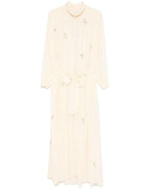 Forte Forte Abito Con Strass - Bianco