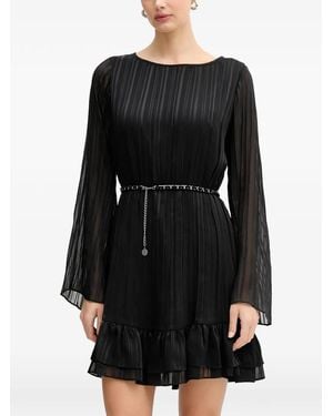 Guess Pleated Mini Dress - Black