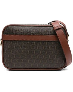 Saint Laurent モノグラム ショルダーバッグ - ブラウン