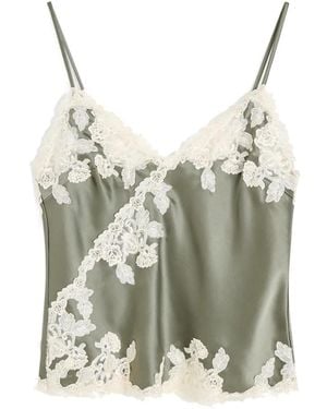 By Malene Birger Madeleine Lace Top - Gray