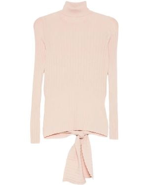 Moschino Roll-Neck Top - Pink