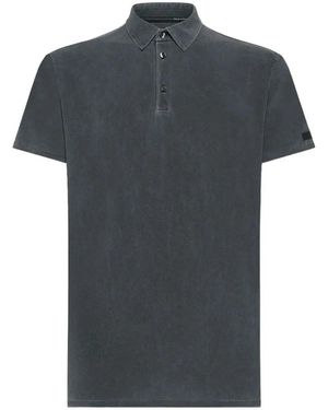Rrd Techno Wash Pique Polo Shirt - Black