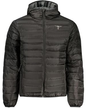 Aeronautica Militare Quilted Hooded Jacket - Black