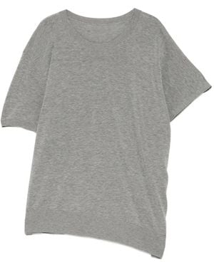 JNBY Short-Sleeve Knit Top - Gray