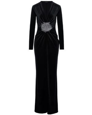 ROSERRY Tifanny Velvet Maxi Dress - Black