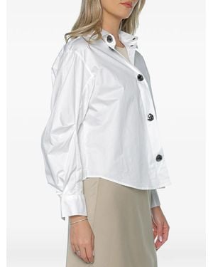 ARMANI EXCHANGE Button-Up Long-Sleeve Shirt - White