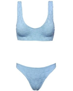 SOFIA ERHAN Aria Crinkle Bikini Set - Blue