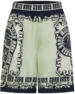 CAMILLA baggy Print Shorts - グリーン