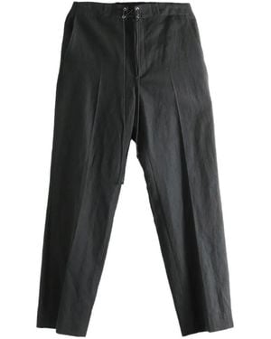 AURALEE Drawstring Trousers - Grey
