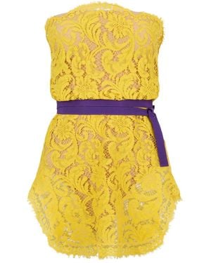DSquared² Belted Mini Dress - Yellow