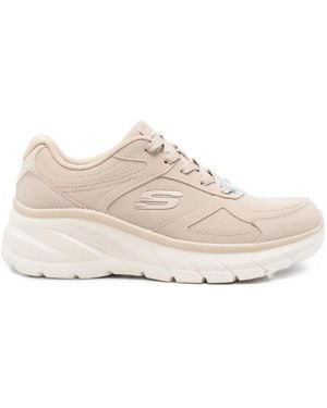 Skechers Fashion Fit Panelled Trainers - White