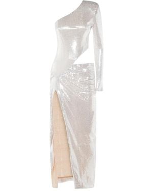 Nissa One-Shoulder Midi Dress - White