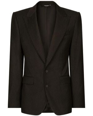 Dolce & Gabbana ストライプ ジャケット - ブラック