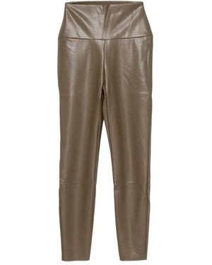 Norma Kamali High-Waisted Leggings - Brown