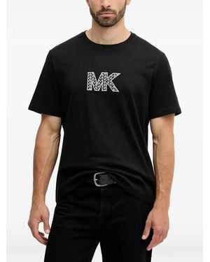 Michael Kors Camiseta Con Logo Estampado - Negro