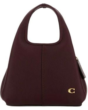 COACH Grape Leather Lana 23 Handbag - Purple