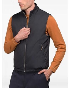 Moorer Fioresi Reversible Gilet - Blue