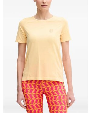 Compressport Logo-Print Raglan-Sleeve T-Shirt - Red