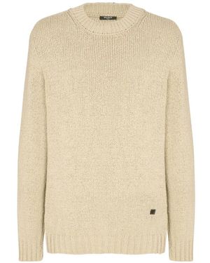 Balmain Crew-Neck Jumper - Natural