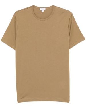Sunspel T-Shirt À Col Rond - Natural