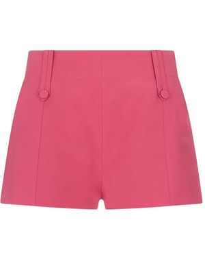 Chloé Button-Detail Buckled-Strap Mini Shorts - Pink