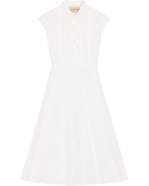 Valentino Garavani Embroidered-Details Midi Dress - White