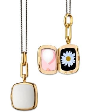 Monica Rich Kosann Locket Necklace - White