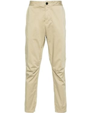 Stone Island Compass-Patch Tapered Pants - Natural