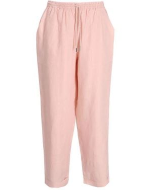 BOSS Drawstring Tapered Trousers - Pink