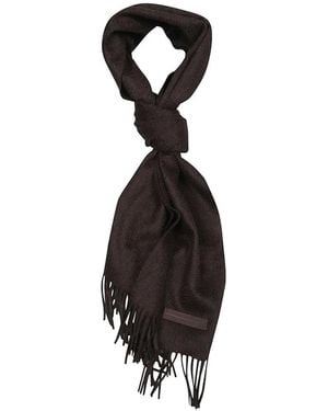 ZEGNA Fringed-Edge Cashmere Scarf - Black
