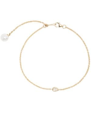 Mizuki 14Kt Sea Of Beauty Diamond And Pearl Bracelet - Metallic