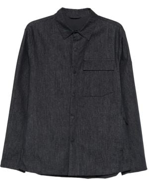 People Of Shibuya Flap-Pocket Shirt Jacket - Black