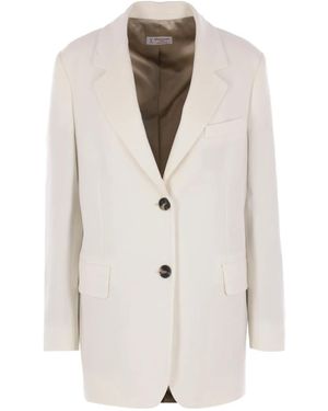 Alberto Biani Button-Fastening Jacket - White