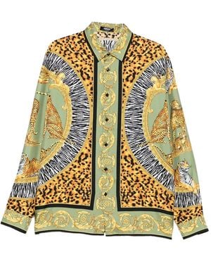 Versace Mix-Print Shirt - Yellow