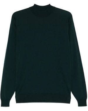 John Smedley Merino Wool Blend Jumper - Green